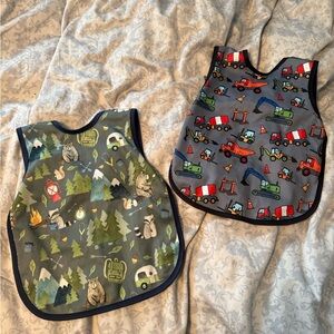 525 BapronBaby Toddler Bib Set (2) | Adventure & Construction Prints Easy-Clean